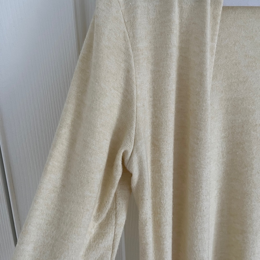 Cream Long Cardigan - Picture 3 of 5